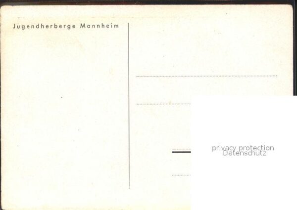 Mannheim Jugendherberge Künstlerkarte – Bild 2