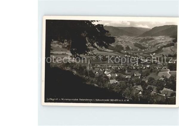 Baiersbronn Schwarzwald Panorama Luftkurort Wintersportplatz