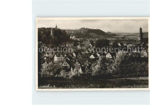 Biberach Riss Stadtbild mit Kirche