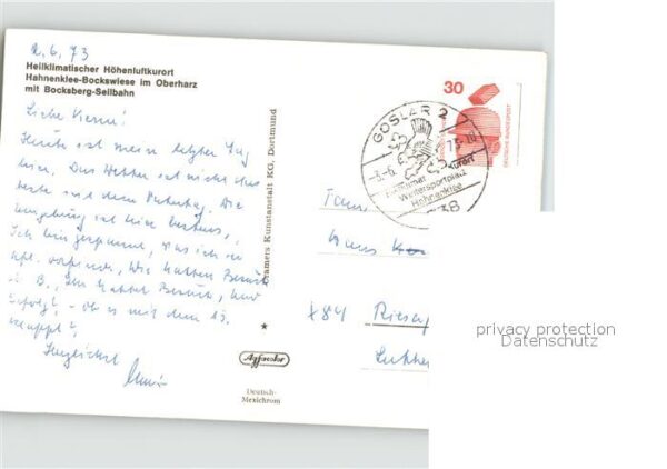 Hahnenklee-Bockswiese Harz Bocksberg Seilbahn Heilklimatischer Höh – Bild 2