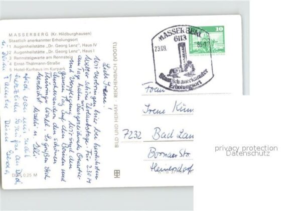 Masserberg Augenheilstätte Rennsteigwarte Ernst Th – Bild 2
