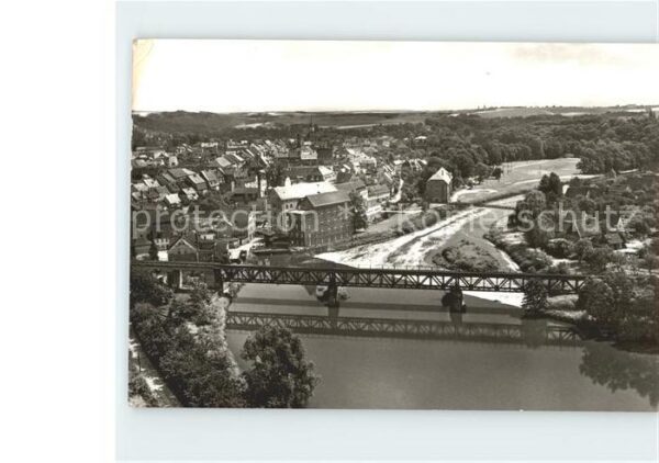 Rochlitz Sachsen Blick von der Lichten Jupe zur Stadt Br