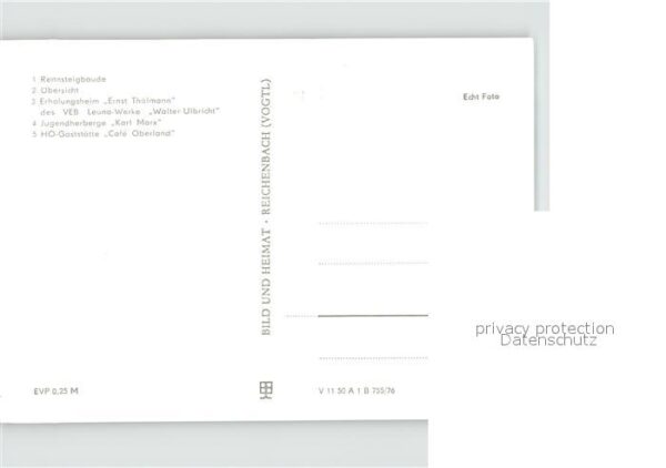 Neuhaus Rennweg Rennsteigbaude Erholungsheim Jugendherb – Bild 2