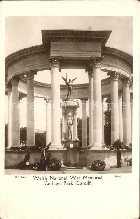 Cardiff Wales Welsh National War Memorial Cathays Par