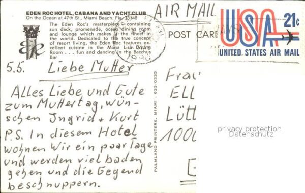 Miami Beach Eden Roc Hotel Cabana and Yachtclub – Bild 2