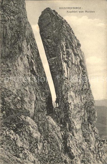 Kaisergebirge Kopftörl von Norden