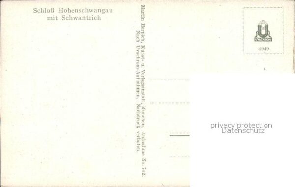 Hohenschwangau Schloss Hohenschwangau mit Schwanteich – Bild 2