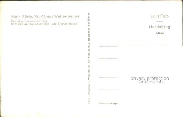 Klein Koeris Betriebserholungsheim des VEB – Bild 2