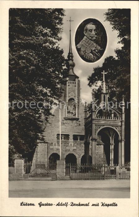 Luetzen Gustav Adolf Denkmal mit Kapelle