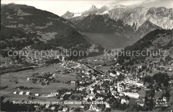 Schruns Vorarlberg mit Tschagguns Golm und Zimba