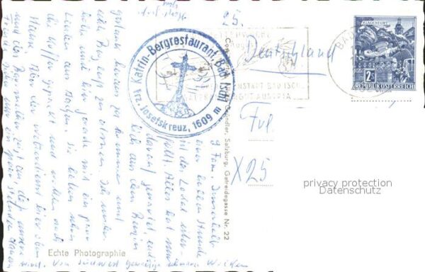 Bad Ischl Salzkammergut Berggaststätte auf der Katrin mit Dachs – Bild 2