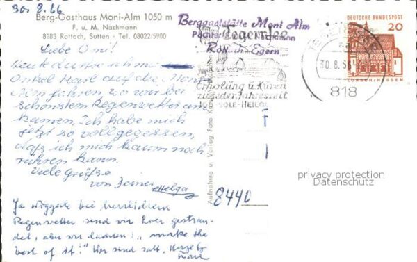 Rottach-Egern Berggasthaus Moni Alm Terrasse – Bild 2