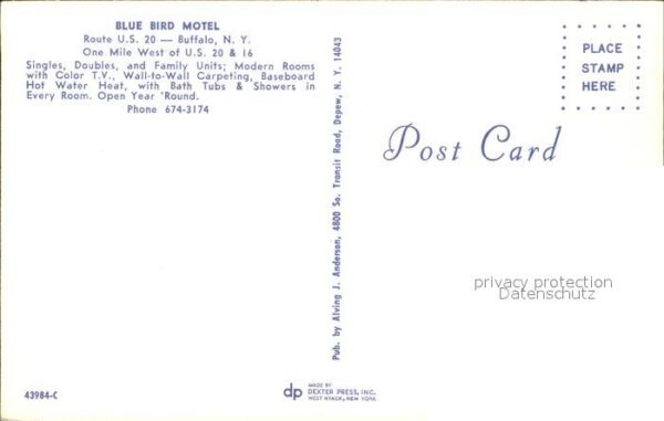 Buffalo New York Blue Bird Motel – Bild 2