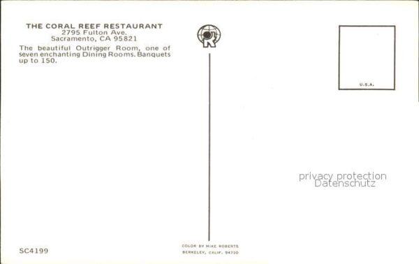 Sacramento California The Coral Reef Restaurant – Bild 2