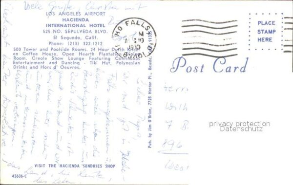 Los Angeles California Hacienda International Hotel – Bild 2