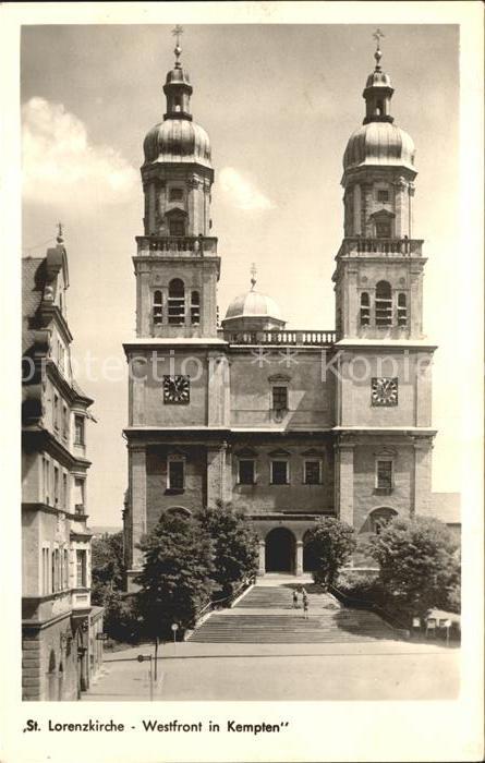 Kempten Allgaeu St Lorenzkirche Westfront