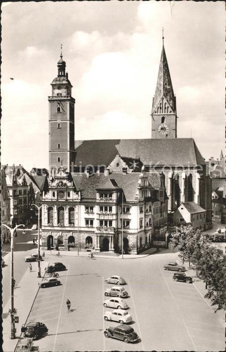 Ingolstadt Donau Rathaus und St Moritz Kirche
