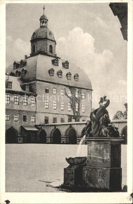 Gotha Thueringen Schloss Hof Brunnen