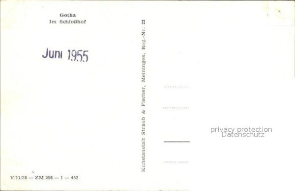 Gotha Thueringen Schloss Hof Brunnen – Bild 2