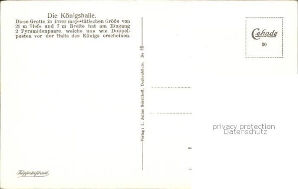 Dechenhoehle Königshalle Grotte – Bild 2