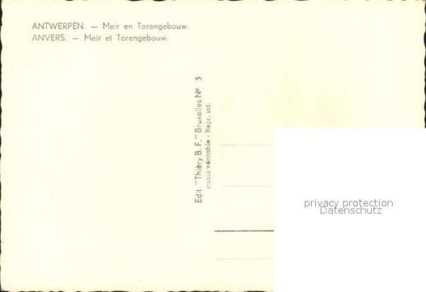 Antwerpen Anvers Meir en Torengebouw – Bild 2