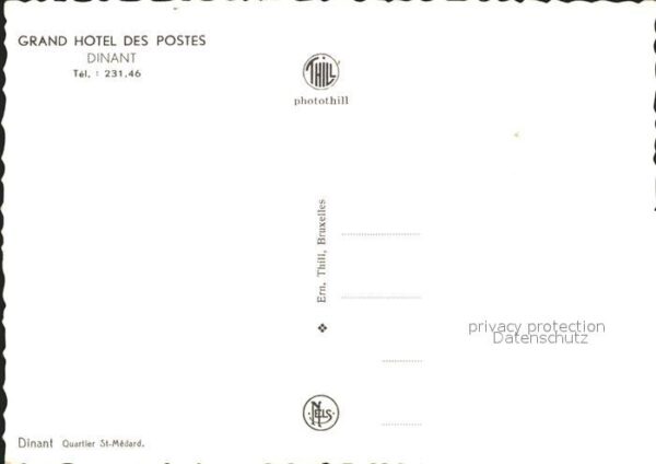 Dinant Wallonie Grand Hotel des Postes Brücke – Bild 2