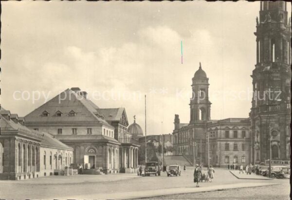 Dresden Theaterplatz mit Italienischem Dörfchen