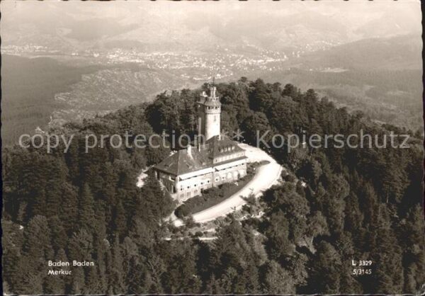 Baden-Baden Merkur Fliegeraufnahme