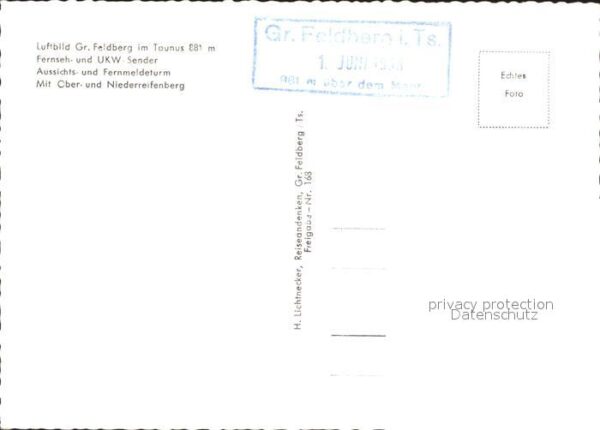 Feldberg Taunus TV und UKW Sender Aussichts und Fernmel – Bild 2