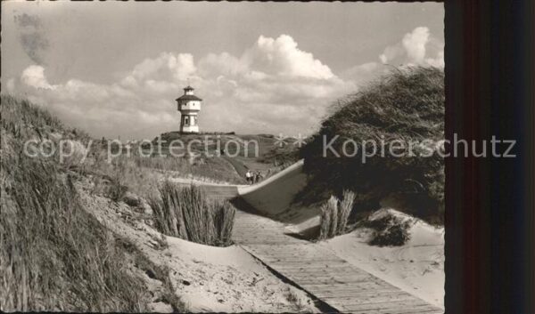 Langeoog Nordseebad Dünenweg zum Strand Leuchtturm