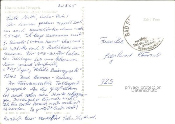 Hormersdorf Erzgebirge Jugendherberge Adolf Hennecke – Bild 2
