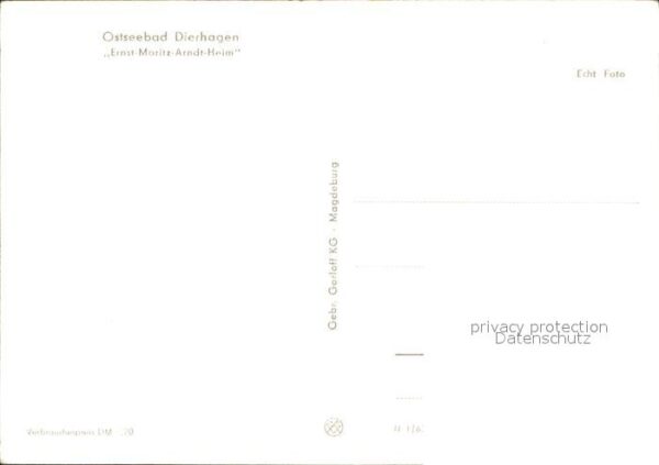 Dierhagen Ostseebad Ernst Moritz Arndt Heim – Bild 2