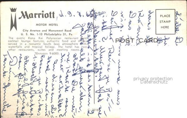 Philadelphia Pennsylvania Marriott Motor Hotel – Bild 2