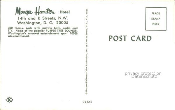 Washington DC Manger Hamilton Hotel – Bild 2