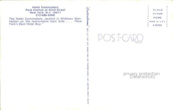 New York City Hotel Commodore Zimmer – Bild 2