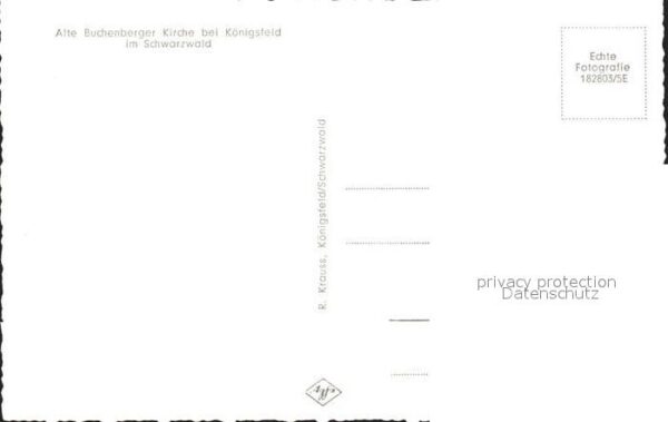 Koenigsfeld Schwarzwald Alte Buchenberger Kirche – Bild 2