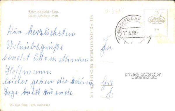 Schmiedefeld Rennsteig Georg Schumann Platz – Bild 2