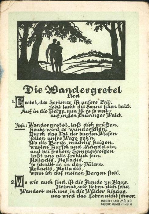 Rennsteig Lied Die Wandergretel
