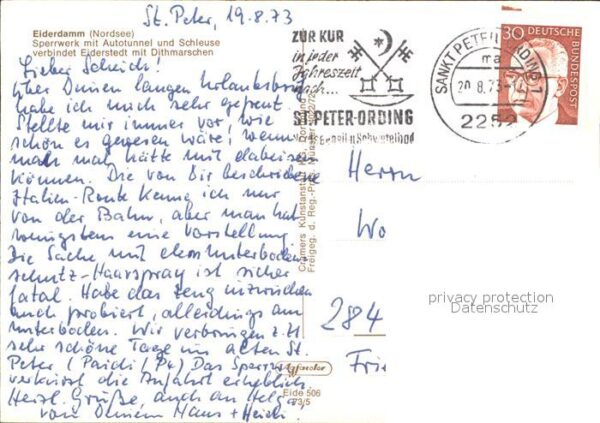 Eiderstedt Eiderdamm Dithmarschen Fliegeraufnahme – Bild 2