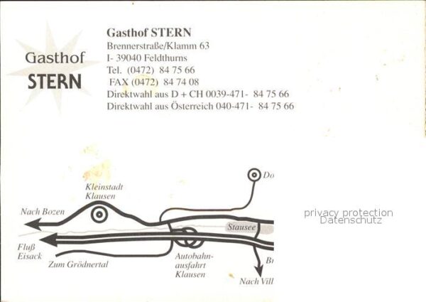 Feldthurns Gasthaus Stern – Bild 2
