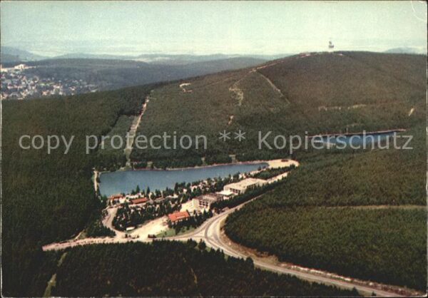 Hahnenklee-Bockswiese Harz Fliegeraufnahme Sorthotel und Cafe Kreu