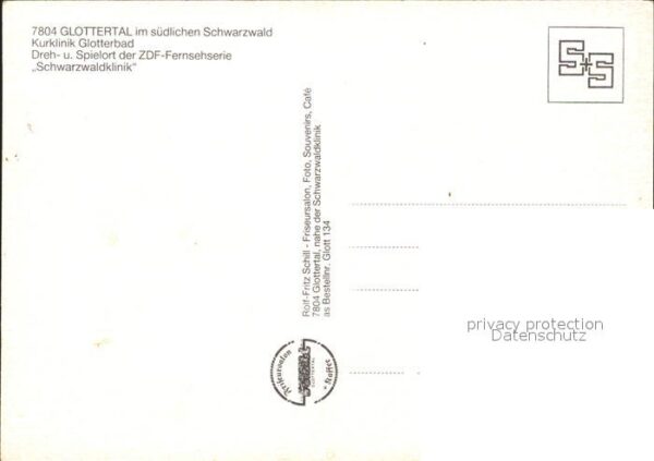 Glottertal Kurklinik Schwarzwaldklinik ZDF-Serie – Bild 2