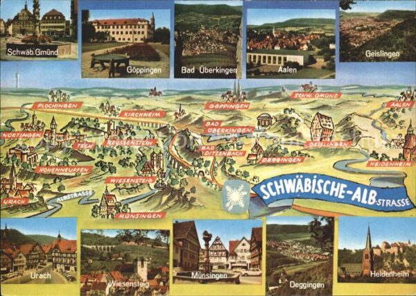 Bad Urach Landkarte Schwäbische Alb