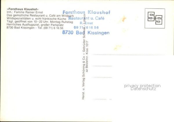 Bad Kissingen Forsthaus Klaushof – Bild 2
