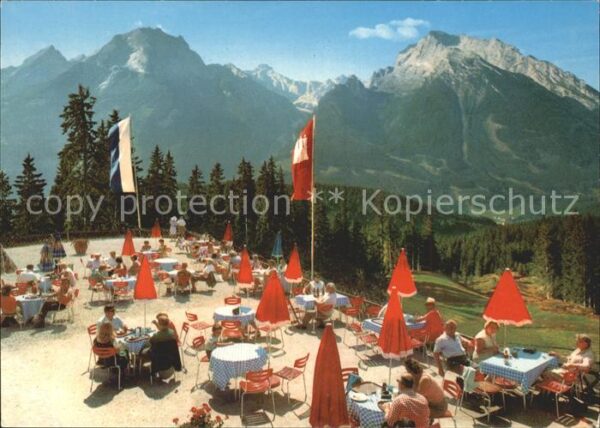 Watzmann Blick vom Hirscheck mit Hundstod und Ho