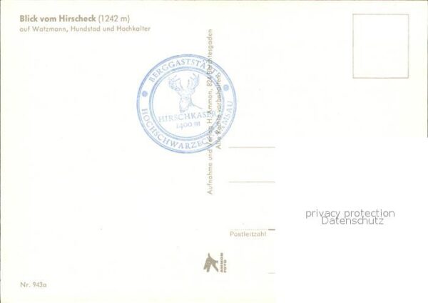 Watzmann Blick vom Hirscheck mit Hundstod und Ho – Bild 2