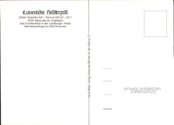 Walsrode Lueneburger Heide Restaurant Luisenhöhe Heidjergrill – Bild 2