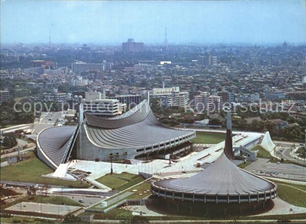 Tokyo Fliegeraufnahme National Indoor Gymnasi