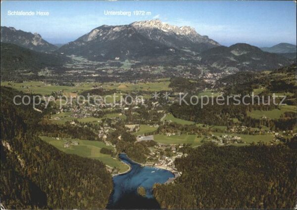 Koenigssee und Schönau Fliegeraufnahme