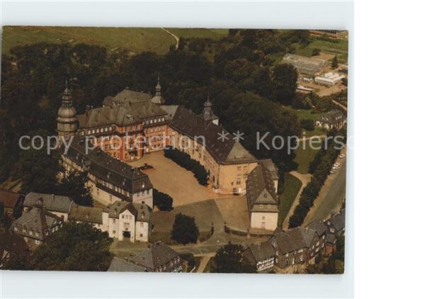 Bad Berleburg Schlo Berleburg Fliegeraufnahme